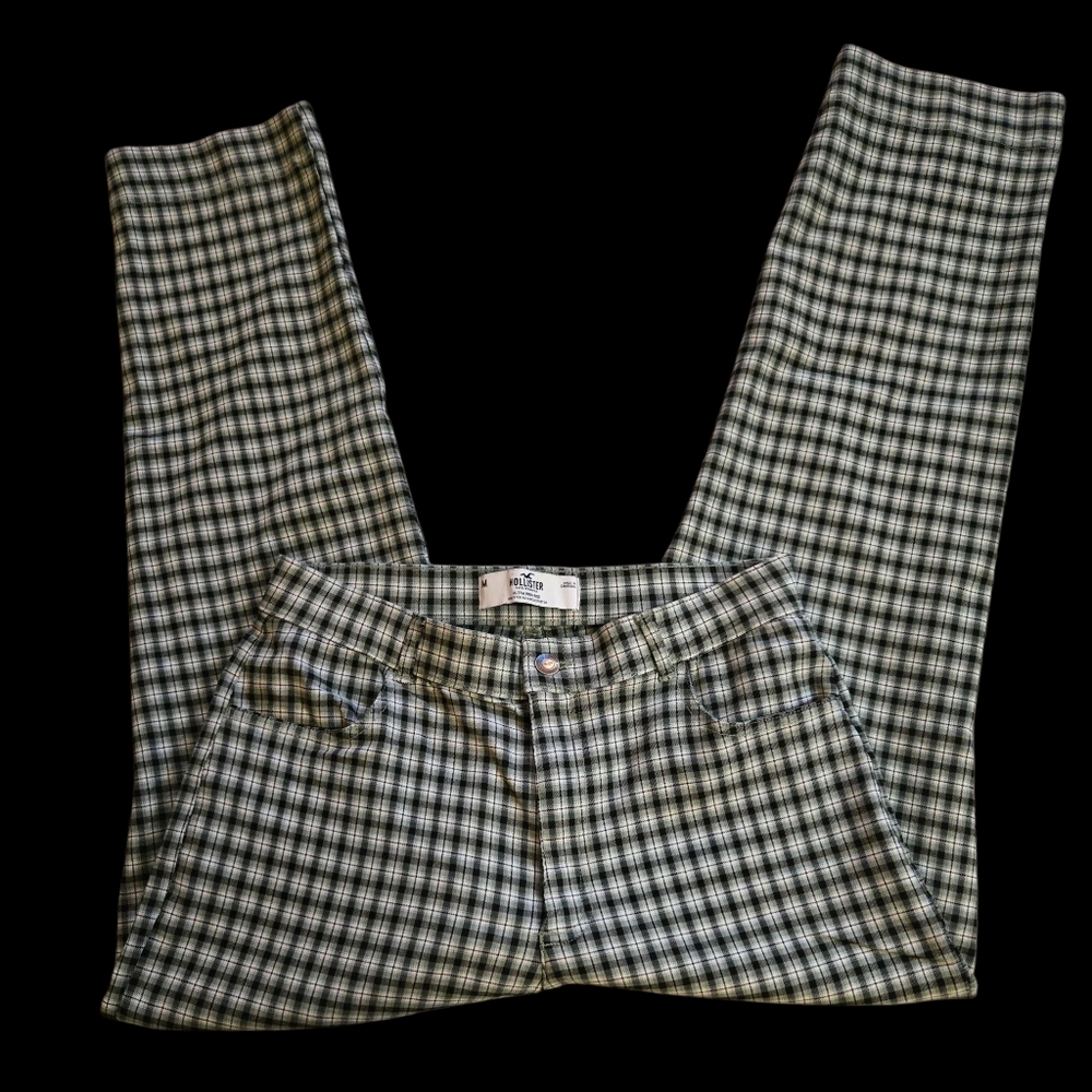 Black and White Plaid Pants - Picture 7 of 8